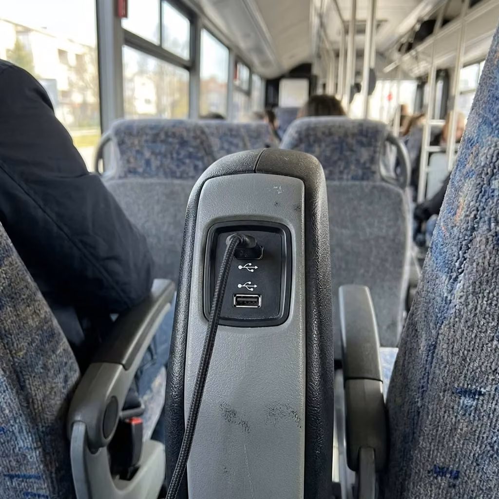 santa paula 30 passenger minibus usb charging