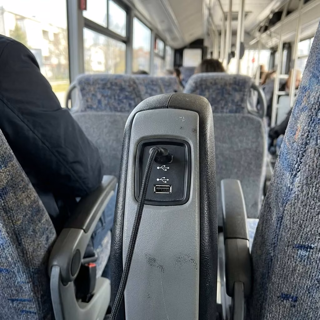 santa paula 35 passenger minibus usb charging