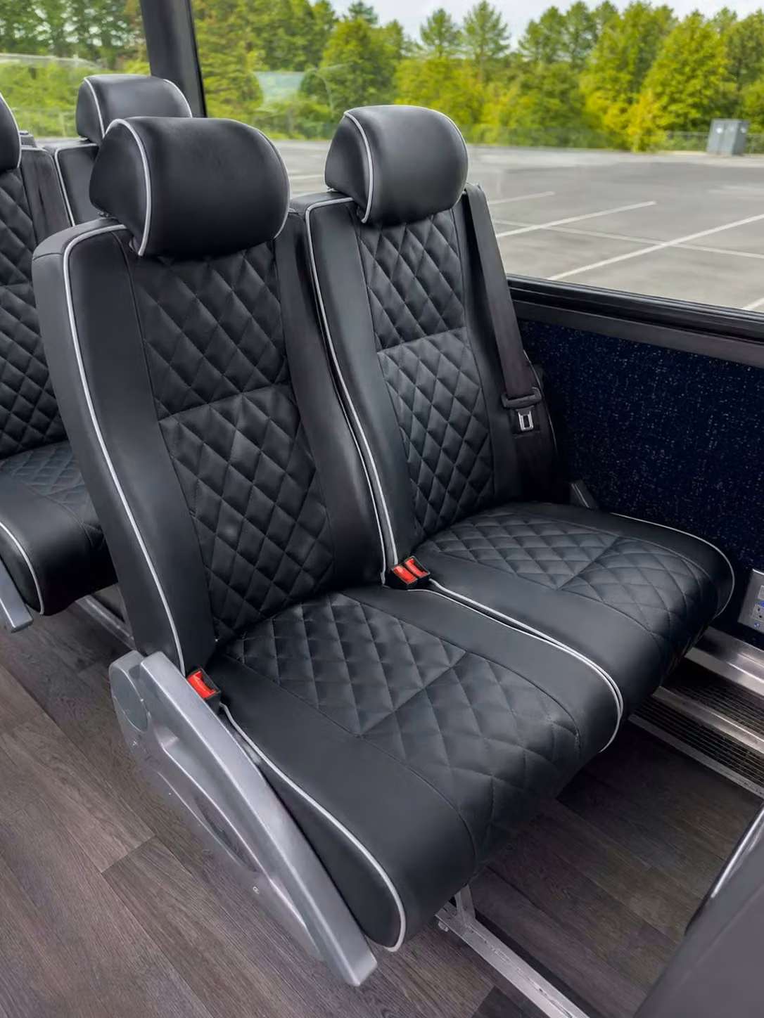 santa paula 56 passenger charter bus reclining seats