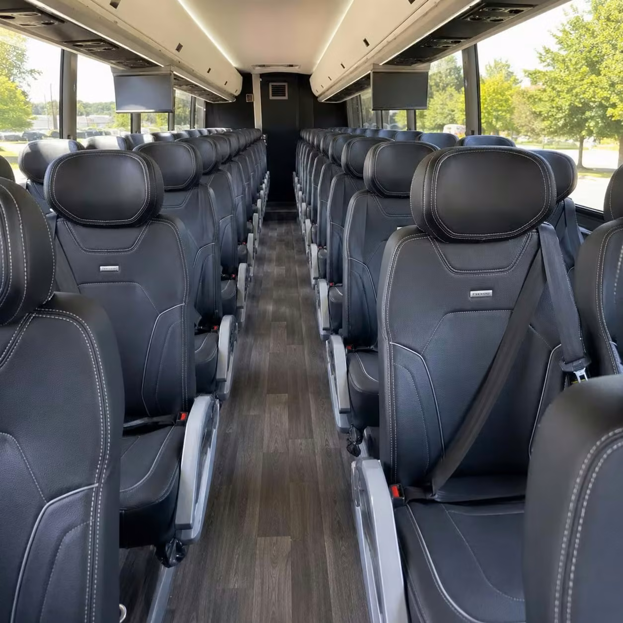 santa paula charter bus interior 2