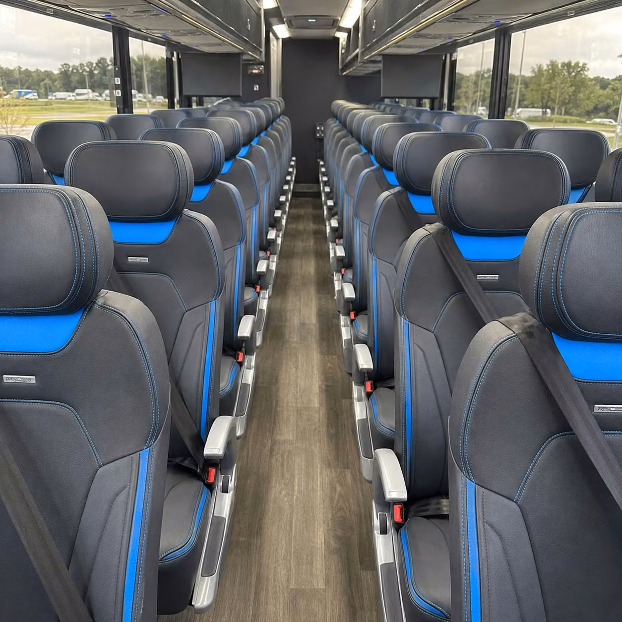 santa paula charter bus interior 3