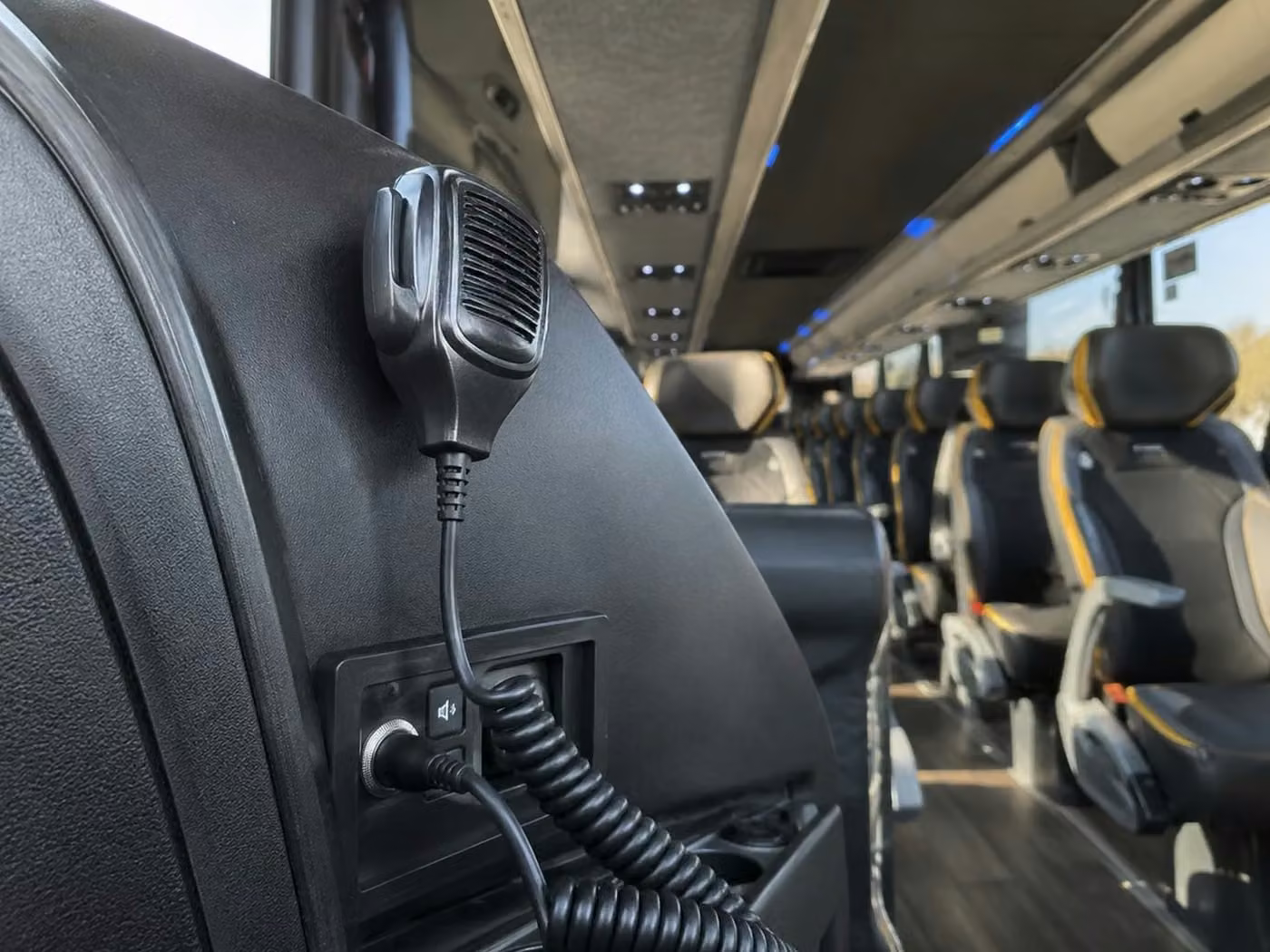 santa paula charter bus pa system
