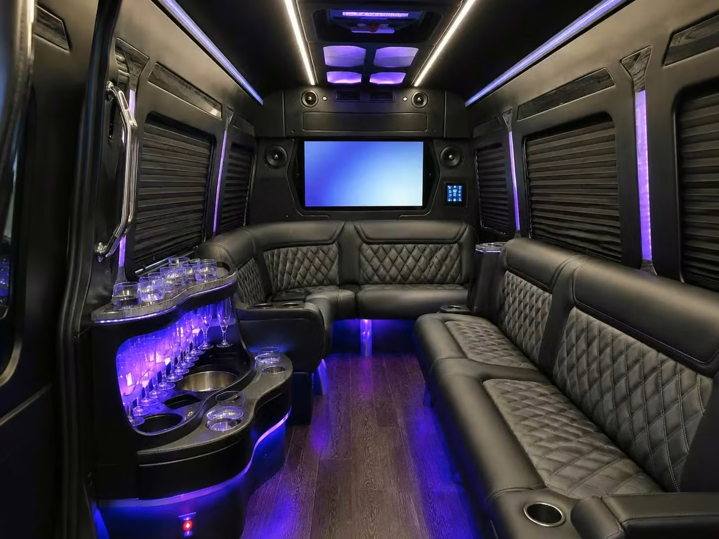 santa paula party bus smart tvs