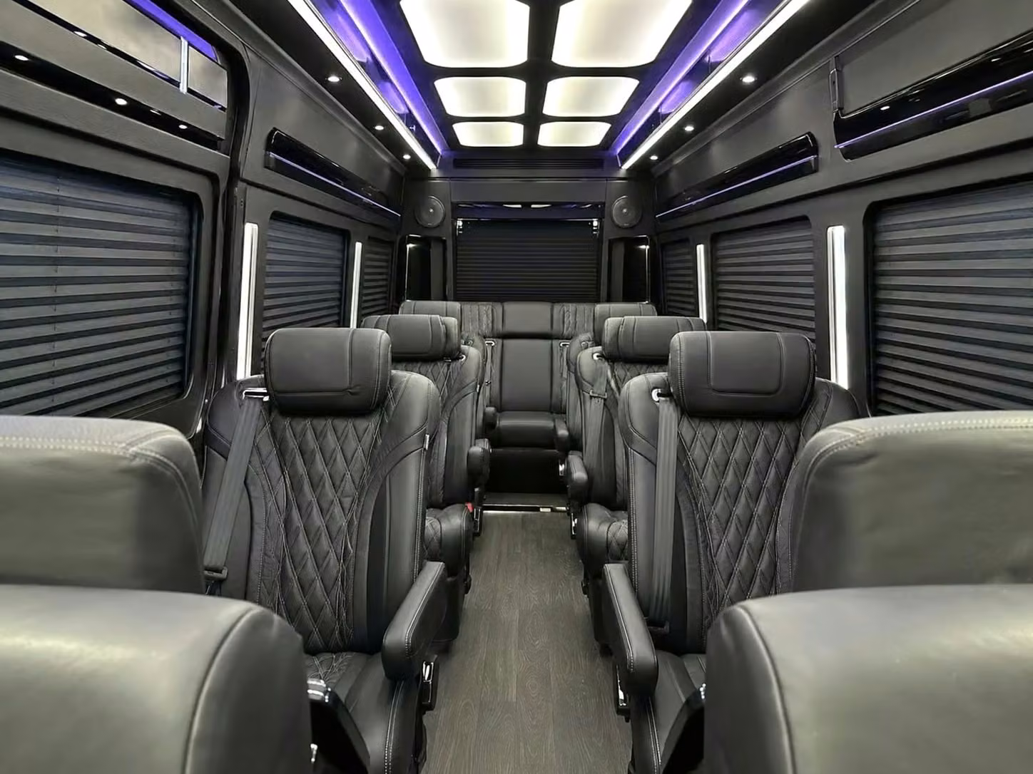 santa paula sprinter van rental with driver reclining seats