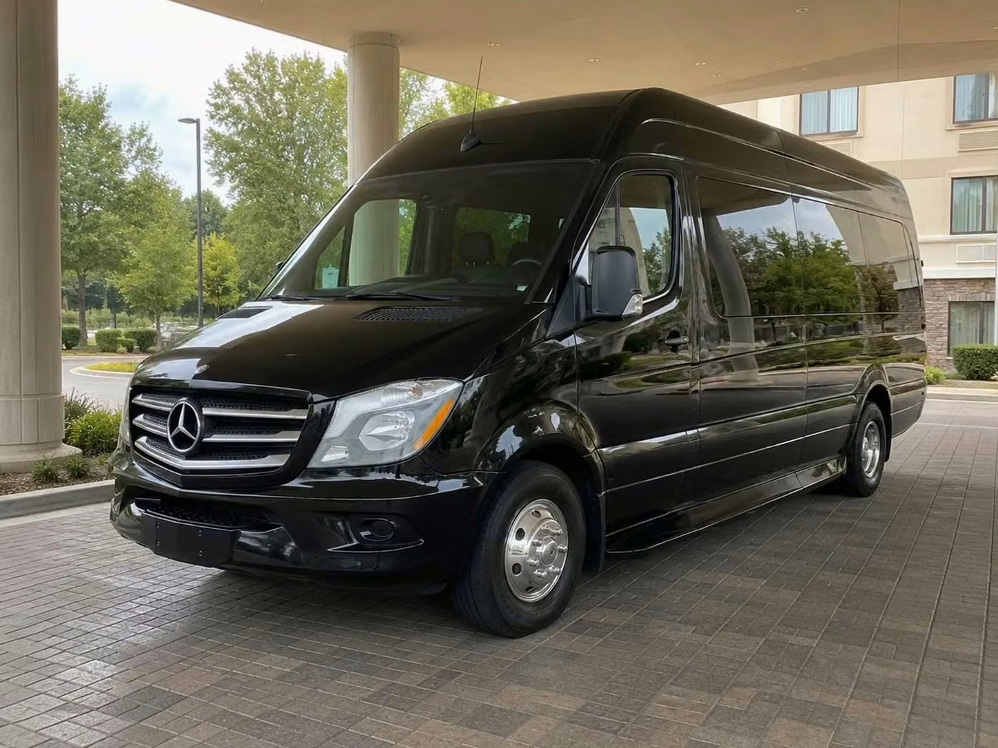 santa paula sprinter van rental with driver tinted windows