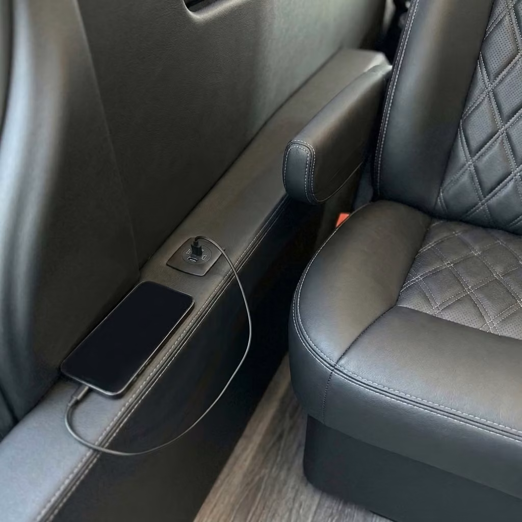 santa paula sprinter van rental with driver usb charging
