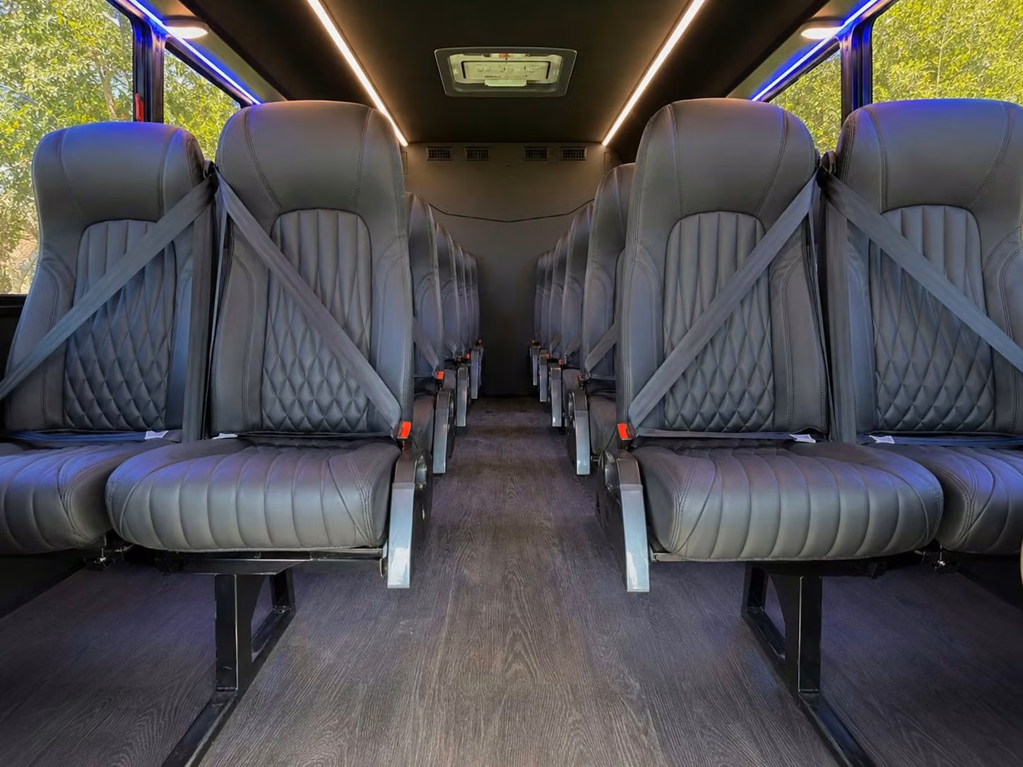 20 passenger minibus interior